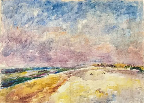 Two  Beautiful Watercolor Works from the Past