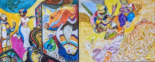 At The Community Garden After The Aquarium-Van Gogh Family